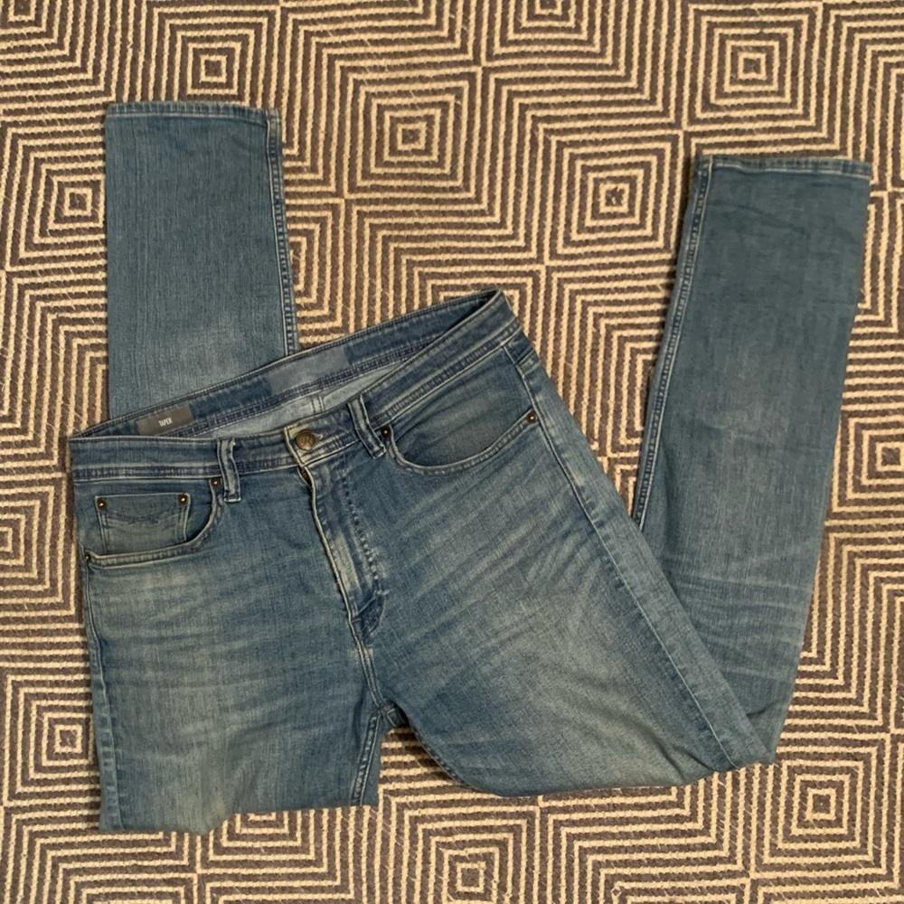 Revtown denim jeans, tapered, 33/32